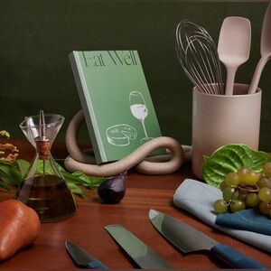 NEW GIR 3-Piece Kitchen Tool & Ceramic Holder Set NIB Clean Girl Aesthetic